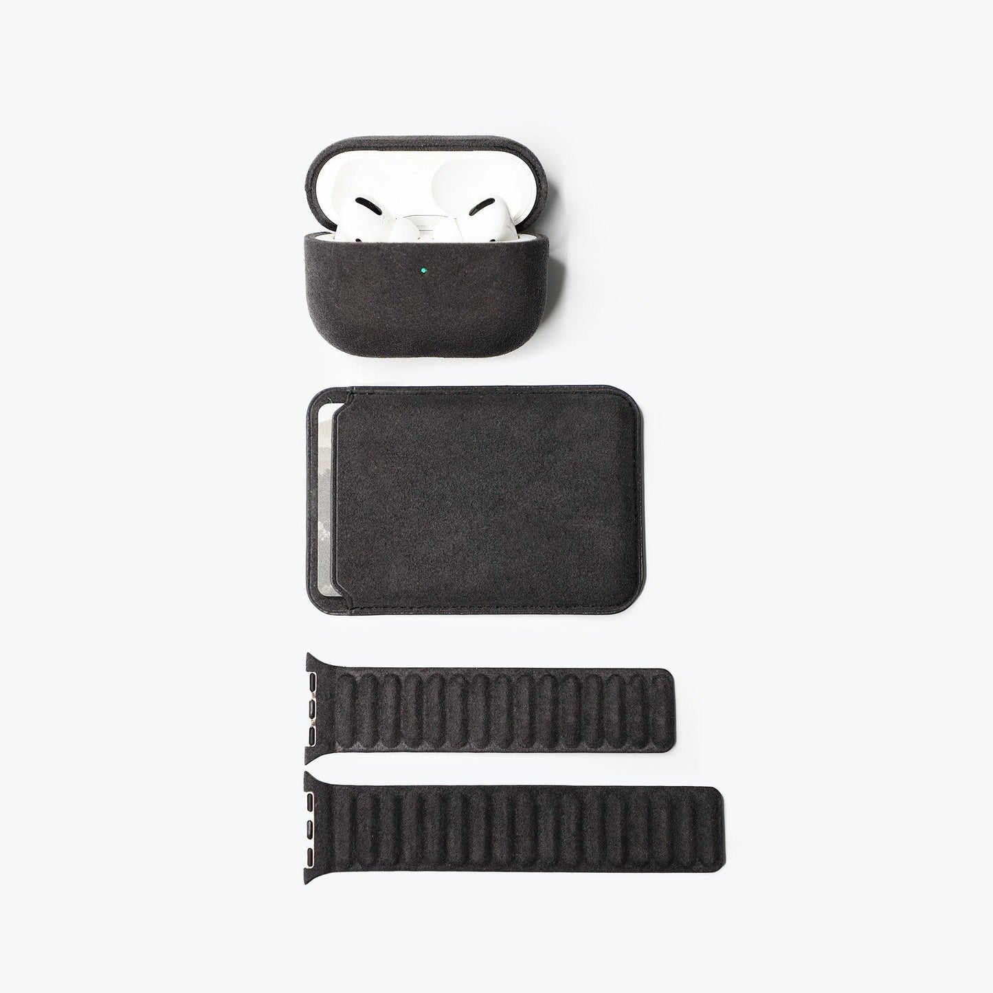 Alcantara MagSafe Phone Cardholder (Black)