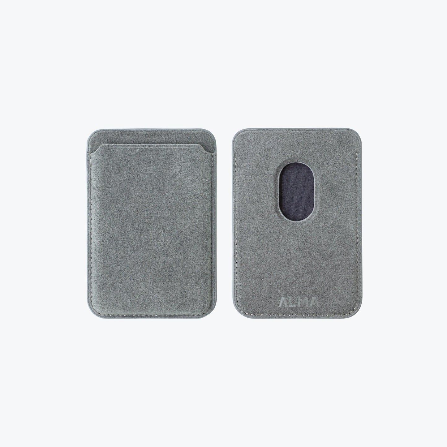 Alcantara MagSafe Phone Cardholder (Gray)