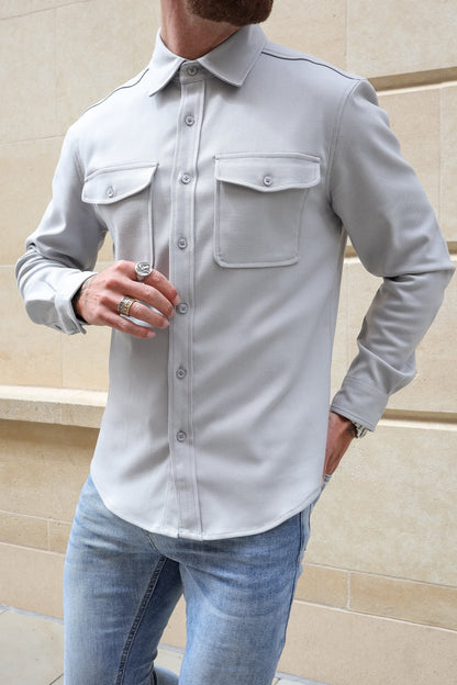 THE MARQUE OVERSHIRT - GREY