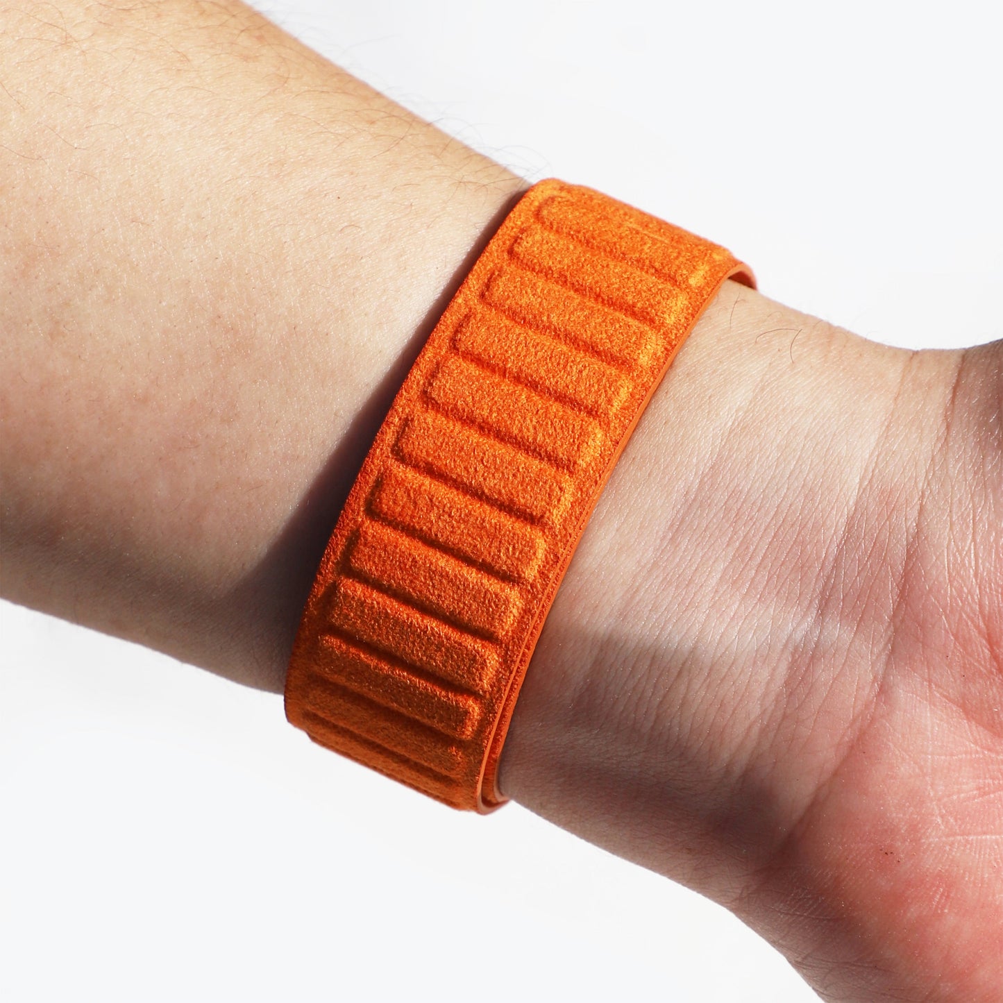 Alcantara Apple Watch Magnetic Bands Version 2 (Orange)