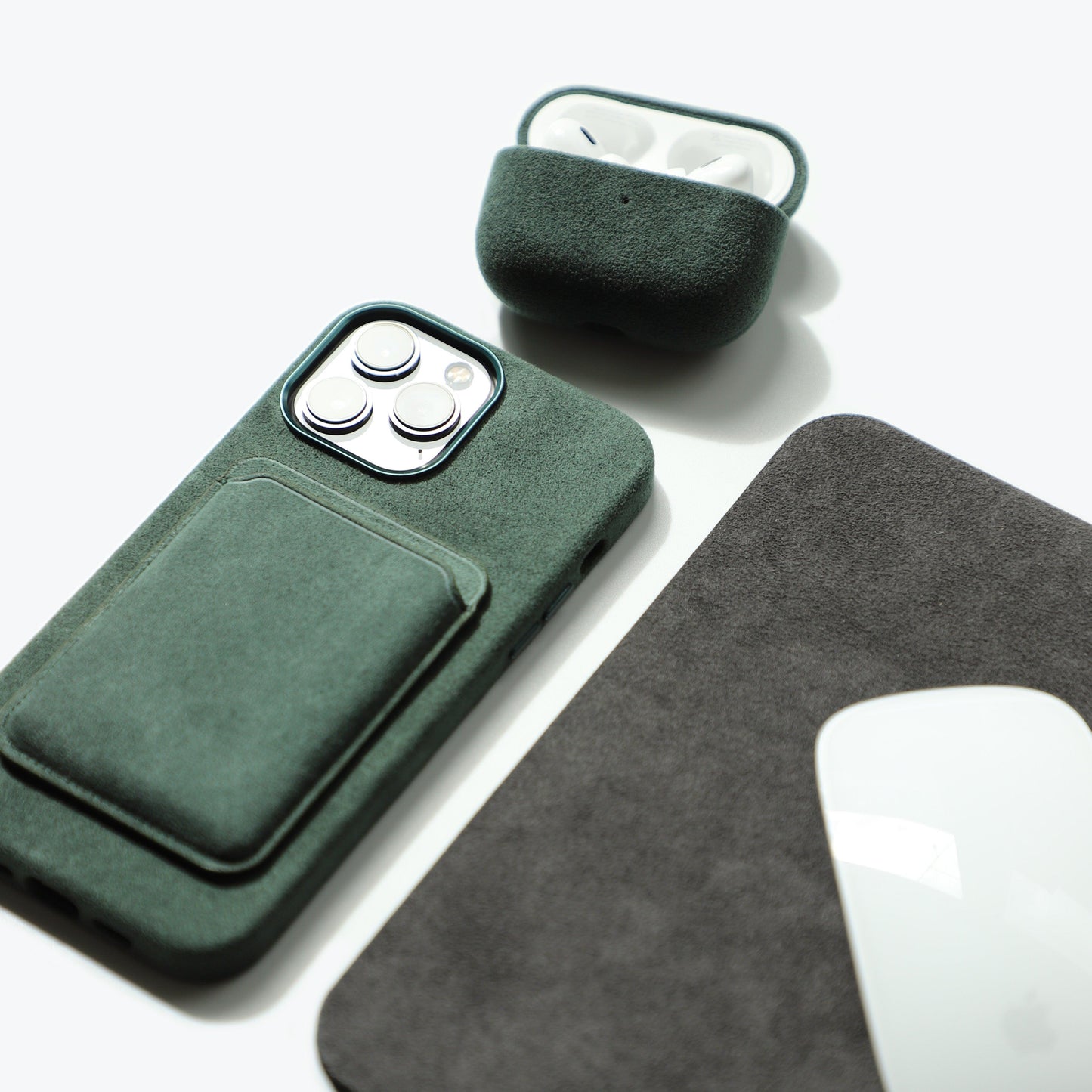 Alcantara iPhone Case (Forest Green)