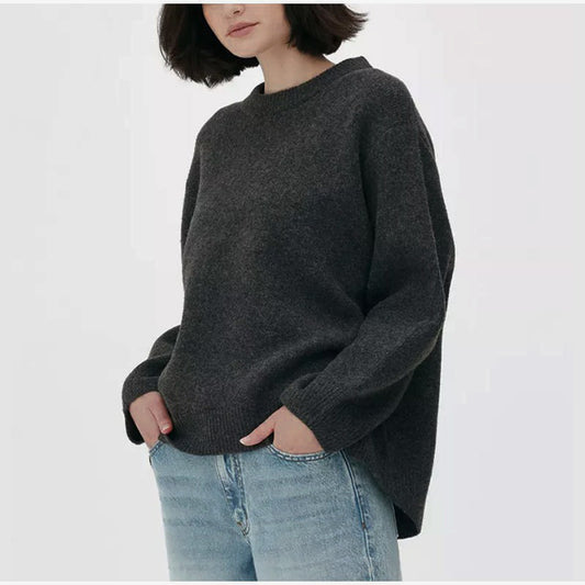 LONDON - COZY SWEATER BLACK GREY 