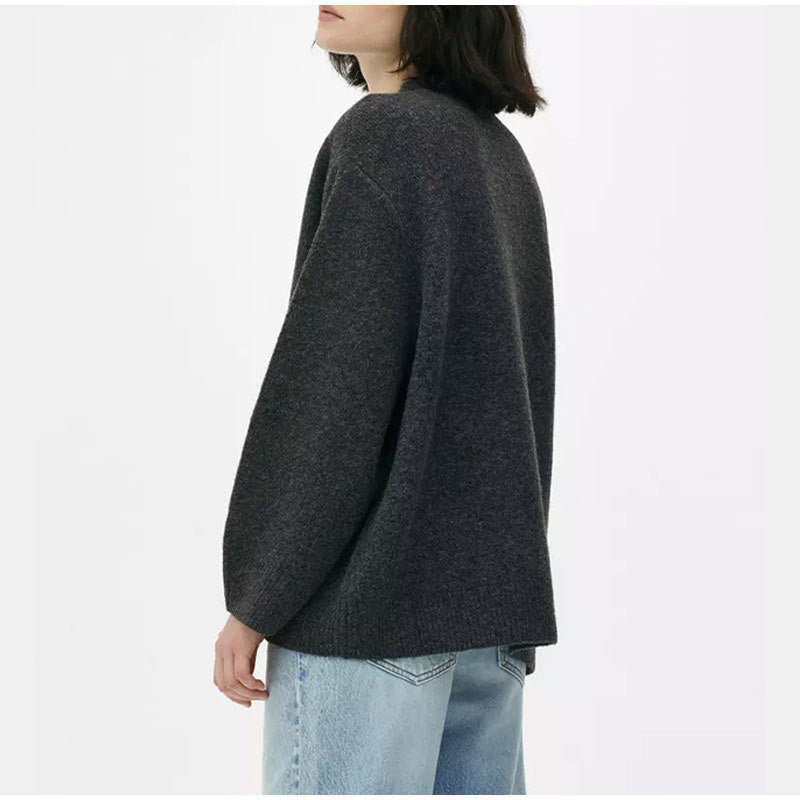 LONDON - COZY SWEATER BLACK GREY 